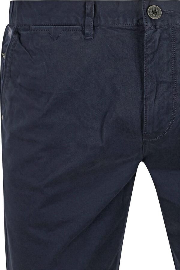 VANGUARD Heren Broeken V65 Shorts Fine Twill Stretch Blauw - Foto 3