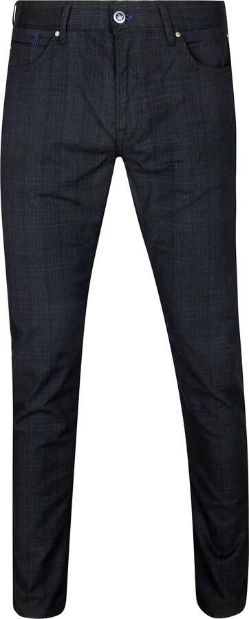 Vanguard Chino V7 Rider Check Broek Blue Heren - Foto 2