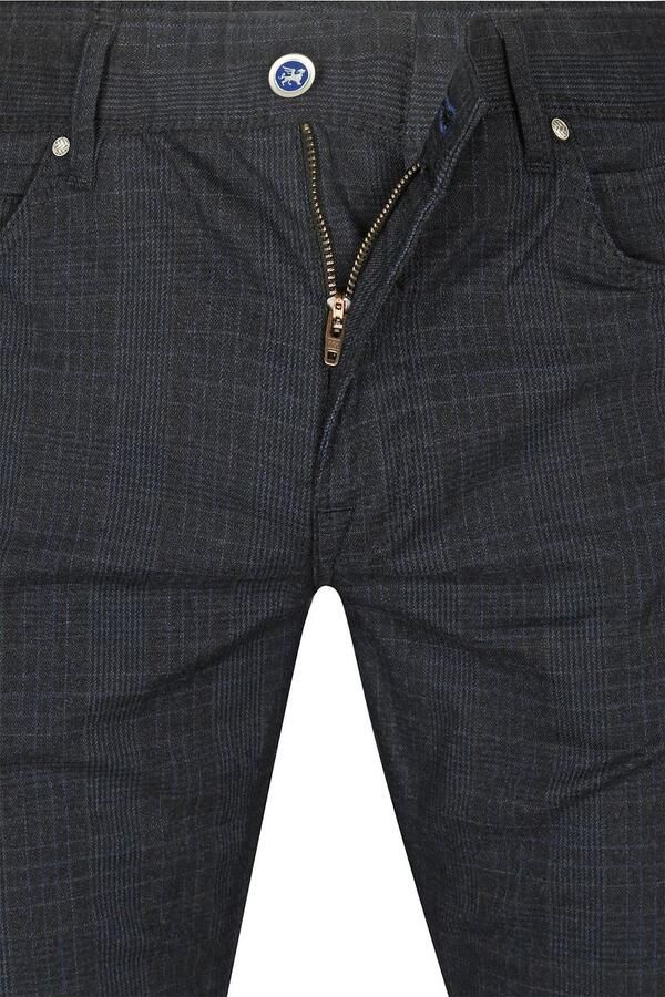 Vanguard Chino V7 Rider Check Broek Blue Heren - Foto 3