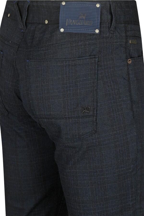 Vanguard Chino V7 Rider Check Broek Blue Heren - Foto 4