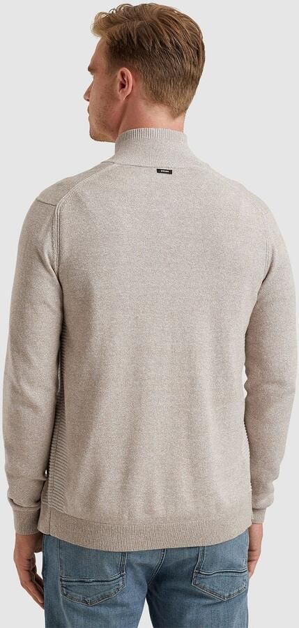 Vanguard Ritssluiting Jas Katoen Linnen Mix Beige Heren - Foto 5