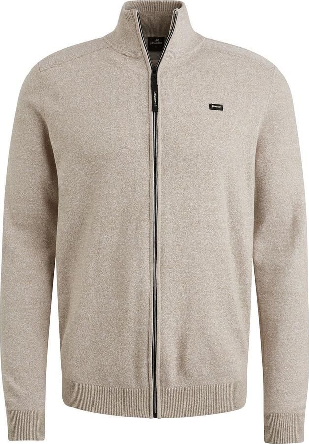 Vanguard Ritssluiting Jas Katoen Linnen Mix Beige Heren - Foto 2