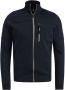 VANGUARD Heren Truien & Vesten Zip Jacket Cotton Bonded Mouline Donkerblauw - Thumbnail 3
