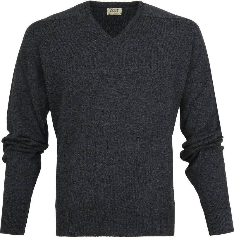 William Lockie Pullover Lamswol Antraciet V