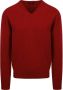 William Lockie Sweater Pullover Lamswol V Poppy - Thumbnail 2