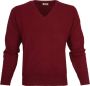 William Lockie Sweater V Lamswol Bordeaux - Thumbnail 1