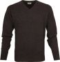 William Lockie Pullover Lamswol V Cocoa - Thumbnail 1