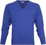 William Lockie Pullover Lamswol V Persian Royal Blue - Thumbnail 1