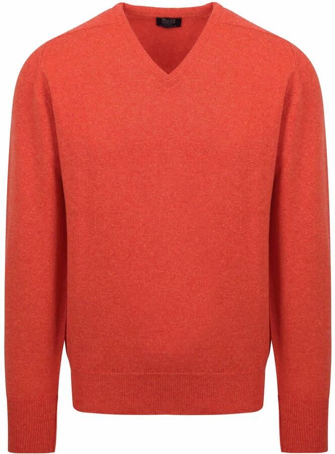 William Lockie Sweater Pullover Lamswol V Inferno