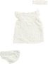 TerStal Baby set: jurk met broekje en hoofdband wit in maat - Thumbnail 2