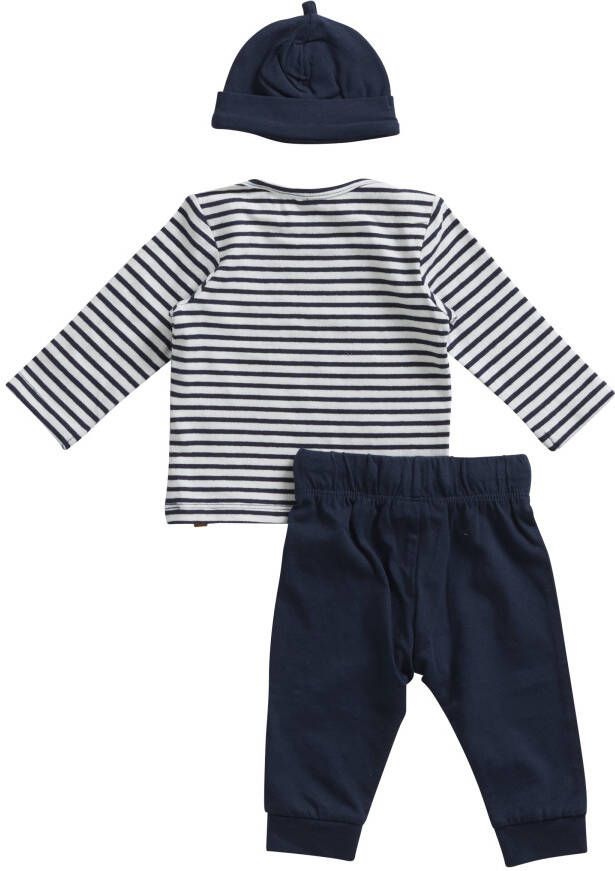 terStal Baby set: top met broek en muts blauw in maat