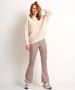 TerStal Dames ajour gebreide trui beige in maat - Thumbnail 2