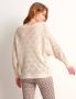 TerStal Dames ajour gebreide trui beige in maat - Thumbnail 3