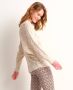 TerStal Dames ajour gebreide trui beige in maat - Thumbnail 4