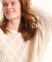 TerStal Dames ajour gebreide trui beige in maat - Thumbnail 5