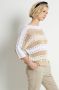 TerStal Dames ajour trui met glitters beige in maat - Thumbnail 4