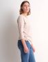 TerStal Dames basic top gestreept beige in maat - Thumbnail 4