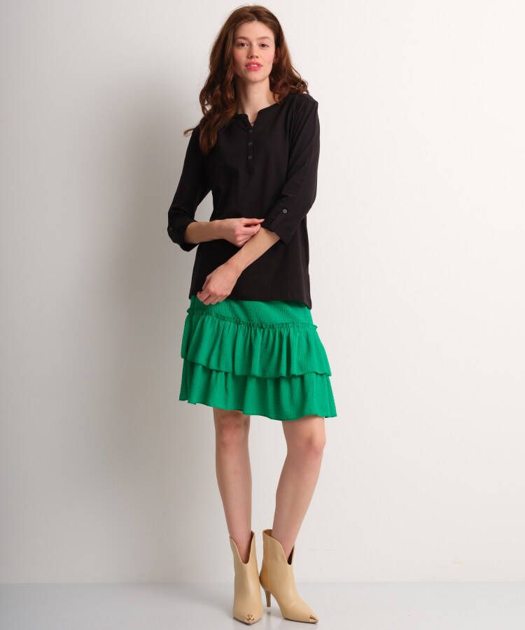 terStal Dames basic top uni zwart in maat
