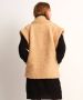 TerStal Dames beige teddy gilet beige in maat - Thumbnail 3