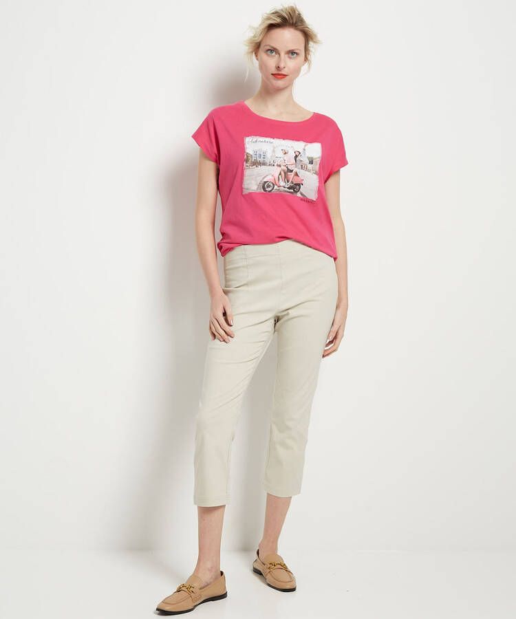 terStal Dames bengaline pantalon beige in maat