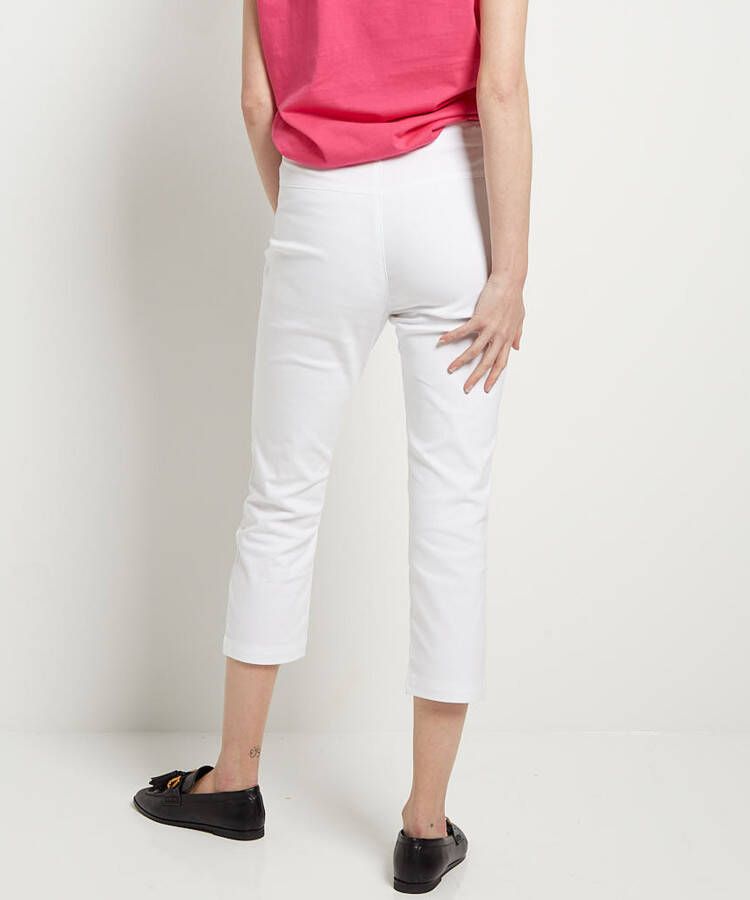 terStal Dames bengaline pantalon wit in maat