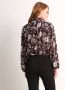 TerStal Dames blouse all-over bloemenprint zwart in maat - Thumbnail 3