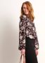 TerStal Dames blouse all-over bloemenprint zwart in maat - Thumbnail 5