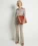 TerStal Dames blouse all-over ruitjes beige in maat - Thumbnail 3