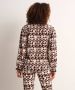 TerStal Dames blouse driehoeksprint beige in maat - Thumbnail 3