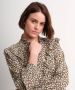 TerStal Dames blouse met ruche v-design groen in maat - Thumbnail 3