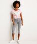 TerStal Dames capri broek gestreept wit in maat - Thumbnail 2