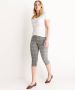 TerStal Dames Capri broek stippenprint zwart in maat - Thumbnail 2
