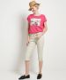 TerStal Dames capri broek twill stretch beige in maat - Thumbnail 2