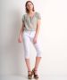TerStal Dames capri broek twill stretch wit in maat - Thumbnail 2