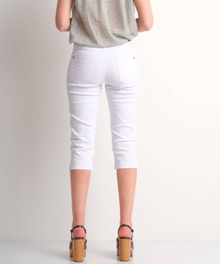 terStal Dames capri broek twill stretch wit in maat
