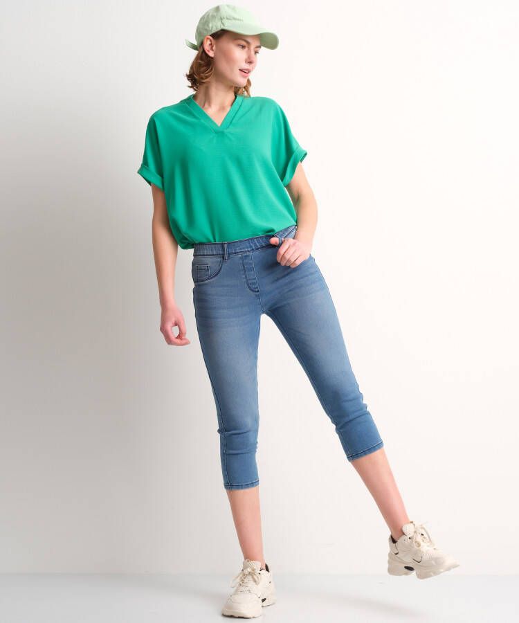 terStal Dames capri tregging stretch (mid) blauw in maat