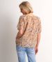 TerStal Dames chiffon blouse bloemendessin bruin in maat - Thumbnail 2