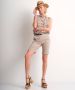TerStal Dames fancy short met riem beige in maat - Thumbnail 2