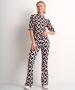 TerStal Dames flared broek scuba zwart in maat - Thumbnail 2
