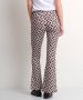 TerStal Dames flared broek trendy print zwart in maat - Thumbnail 3