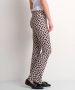 TerStal Dames flared broek trendy print zwart in maat - Thumbnail 4