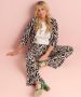 TerStal Dames flared broek zebraprint zwart in maat - Thumbnail 3