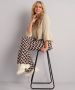 TerStal Dames flared fit broek blokkenprint zwart in maat - Thumbnail 2