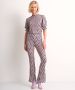 TerStal Dames flared fit broek travellook paars in maat - Thumbnail 2