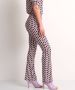 TerStal Dames flared fit broek travellook paars in maat - Thumbnail 4