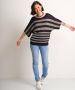 TerStal Dames gestreepte trui roze in maat - Thumbnail 2