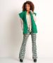 TerStal Dames groene teddy gilet groen in maat - Thumbnail 2