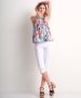 TerStal Dames halter blouse bloemenprint groen in maat - Thumbnail 2