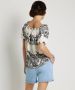 TerStal Dames ibizalook blouse zwart in maat - Thumbnail 3