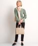 TerStal Dames jacquard nopjes trui groen in maat - Thumbnail 2